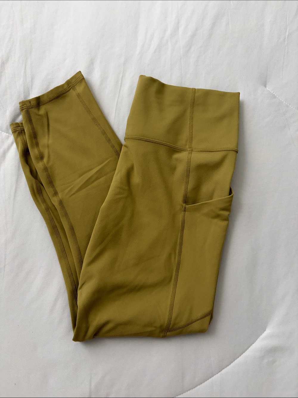 Fabletics Olive Leggings with Side Phone Pocket